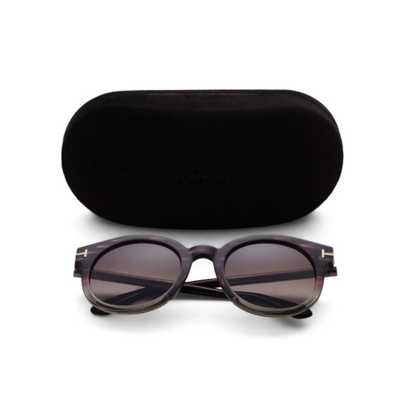 TOM FORD Violet 51mm Round Sunglasses - Picture 1 of 2